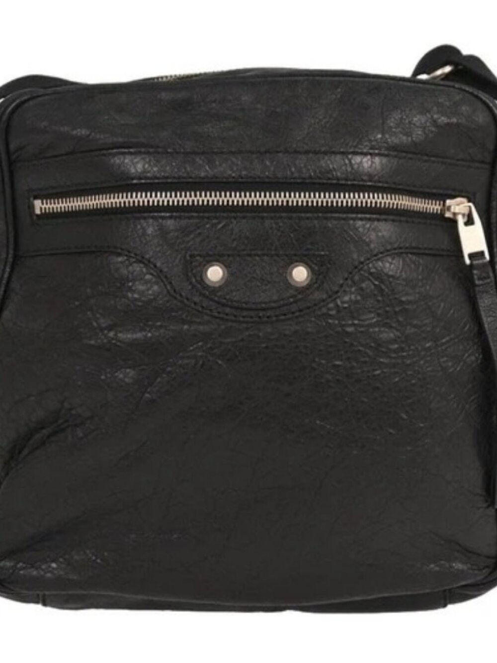 Balenciaga Black Leather Daily Shoulder Bag 390925-1000-C-528147 117036